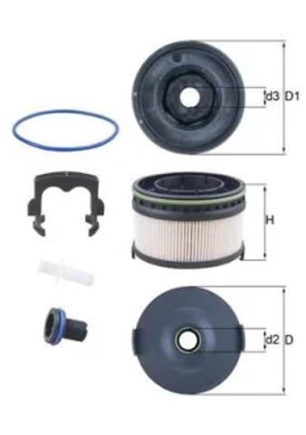KX568KIT MAHLE Топливный фильтр купить в Винница