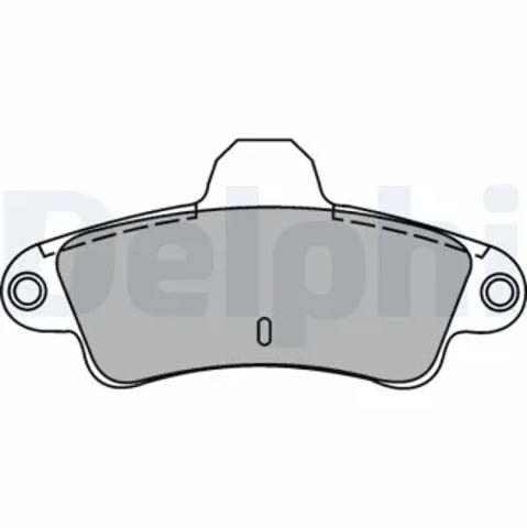 Колодки тормозные задние, дисковые LP1242 DELPHI