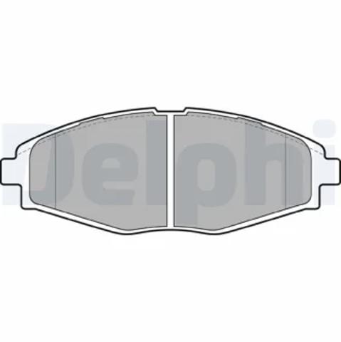 Колодки тормозные дисковые комплект LP1390 DELPHI