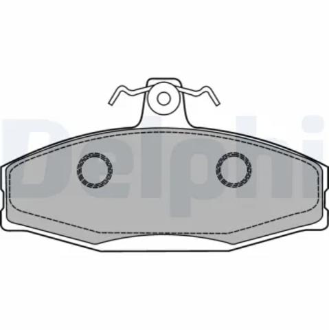 Колодки тормозные передние дисковые LP1429 DELPHI
