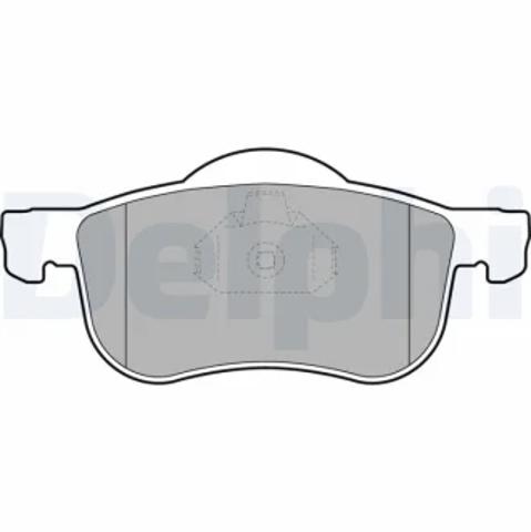 Колодки тормозные передние дисковые LP1458 DELPHI