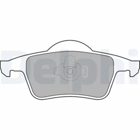 Колодки тормозные задние, дисковые LP1504 DELPHI