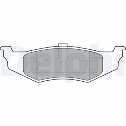 Колодки на тормоз задний дисковый LP1515 DELPHI