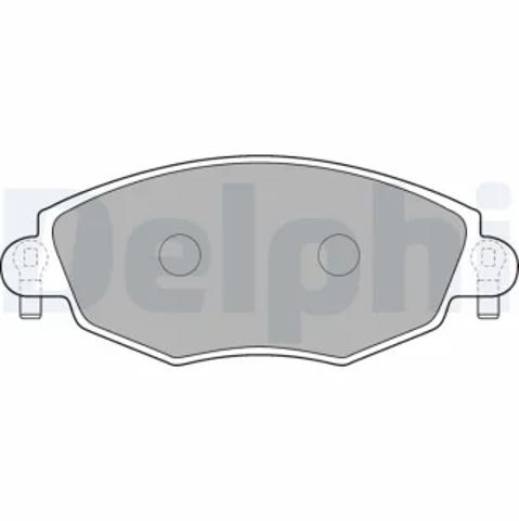 Колодки тормозные передние дисковые LP1533 DELPHI