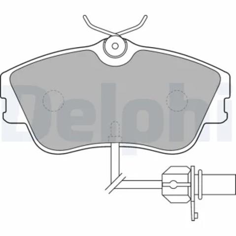 Передние тормозные колодки LP1542 DELPHI
