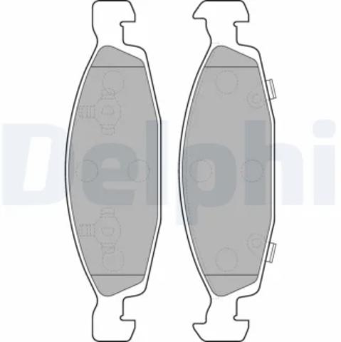 Колодки тормозные LP1557 DELPHI