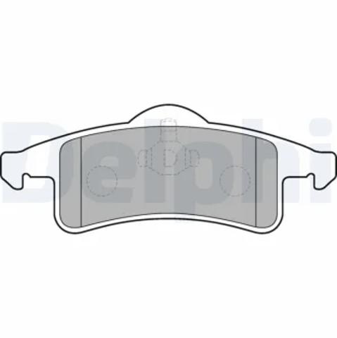 Задние тормозные колодки LP1558 DELPHI