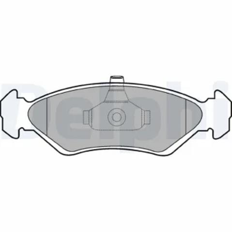 Тормозные колодки LP1603 DELPHI