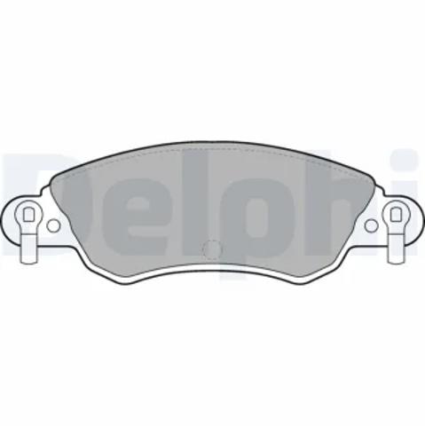 Колодки передние LP1656 DELPHI