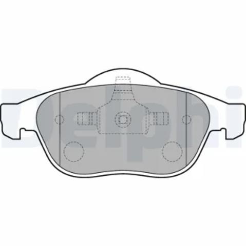 Передние тормозные колодки LP1708 DELPHI