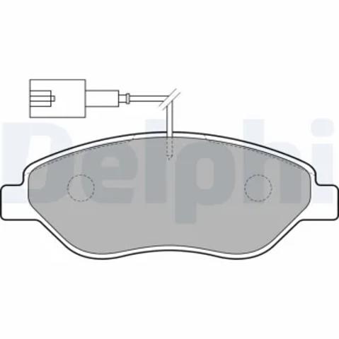 Передние тормозные колодки LP1720 DELPHI