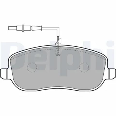 Колодки тормозные передние дисковые Peugeot Expert