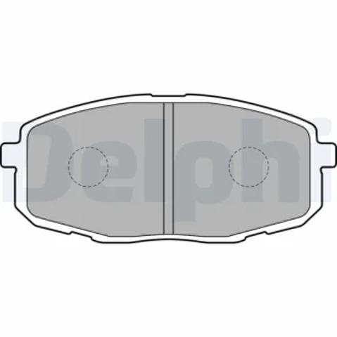 Колодки тормозные передние дисковые LP1819 DELPHI
