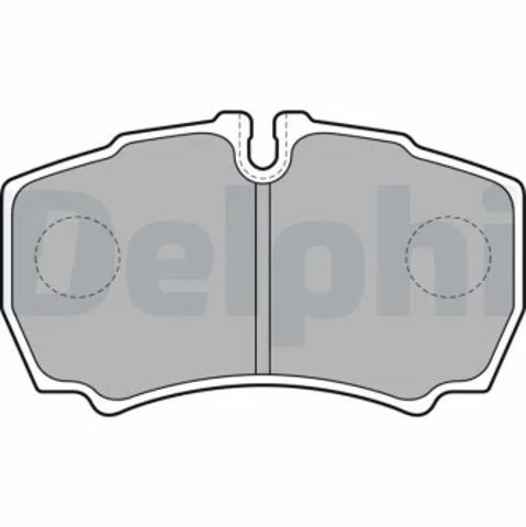 Комплект задних колодок LP1826 DELPHI