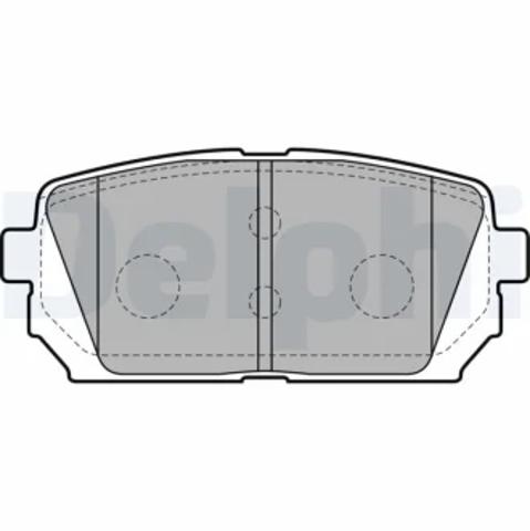 LP2051 DELPHI Задние тормозные колодки купить в Ровно