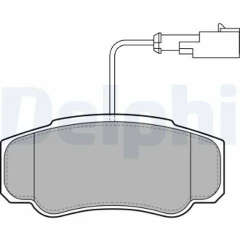 Колодки тормозные дисковые комплект LP2054 DELPHI