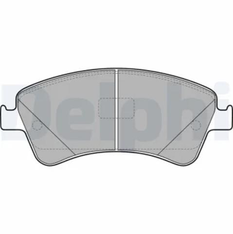 Передние тормозные колодки LP2104 DELPHI