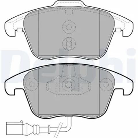 Колодки тормозные передние дисковые LP2110 DELPHI