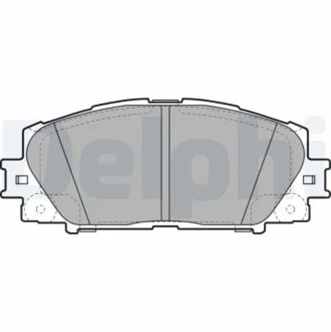 Колодки тормозные передние дисковые LP2135 DELPHI