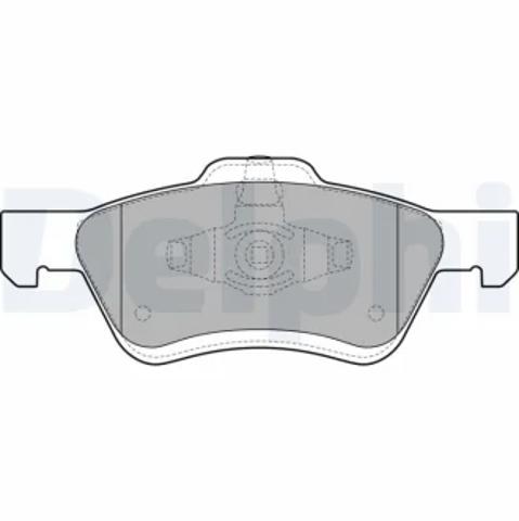 Колодки тормозные передние дисковые LP2161 DELPHI