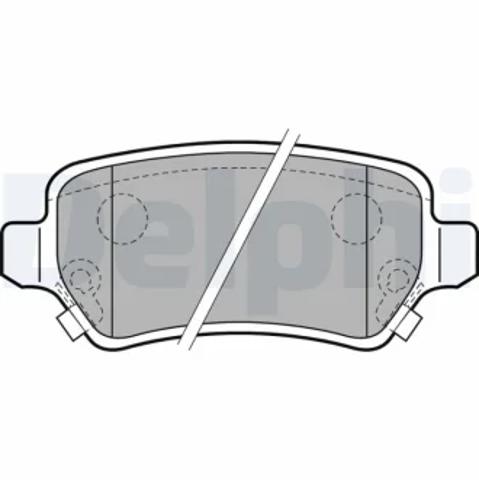 Задние дисковые колодки LP2188 DELPHI