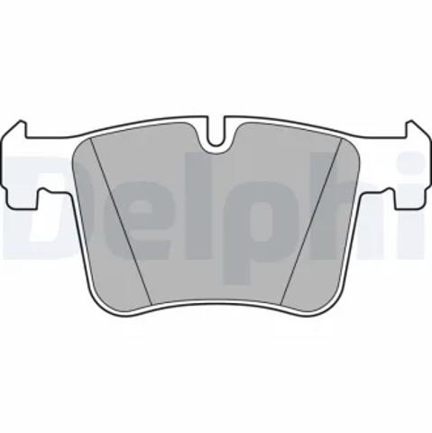 Колодки тормозные передние дисковые LP2234 DELPHI