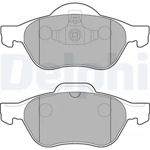 Тормозные колодки LP2252 DELPHI
