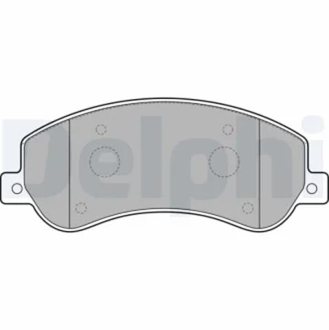 Передние тормозные колодки LP2257 DELPHI