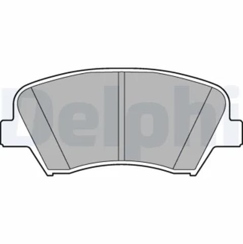 Передние тормозные колодки LP2293 DELPHI