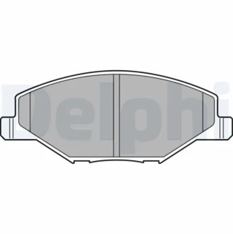 Колодки тормозные дисковые комплект LP2444 DELPHI