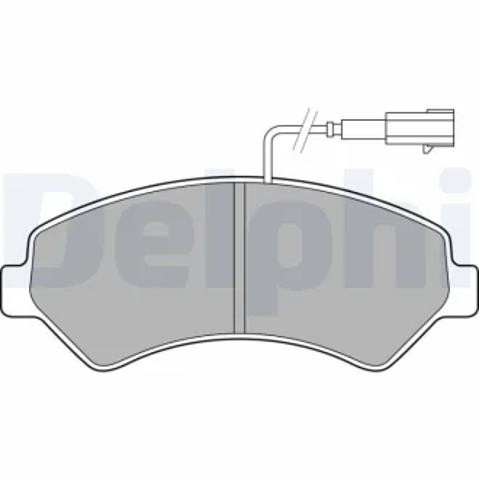 Передние тормозные колодки LP2492 DELPHI