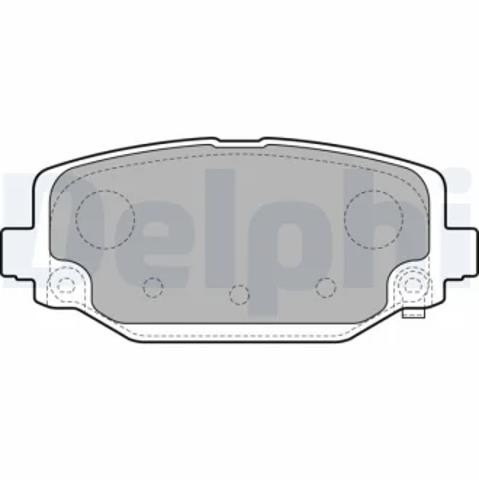 Колодки дисковые  LP2499 DELPHI