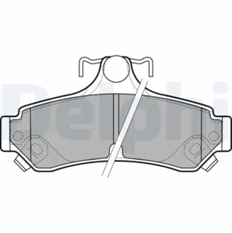 Комплект задних колодок LP2700 DELPHI
