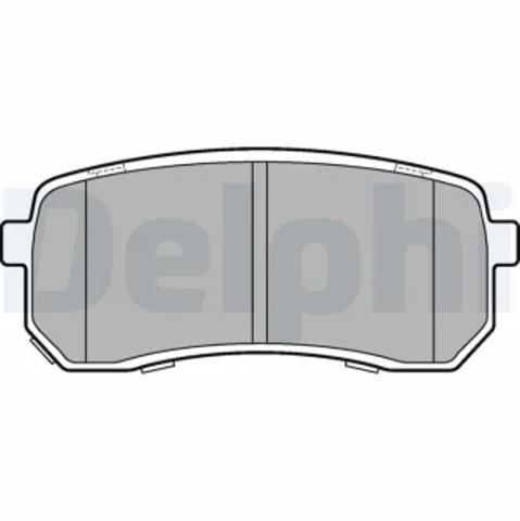 Комплект задних колодок LP3178 DELPHI