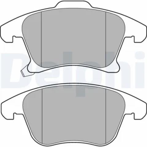 Передние тормозные колодки LP3181 DELPHI
