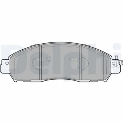 Колодки тормозные передние дисковые LP3291 DELPHI