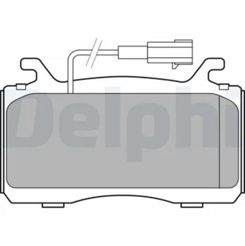 Тормозные колодки LP3310 DELPHI