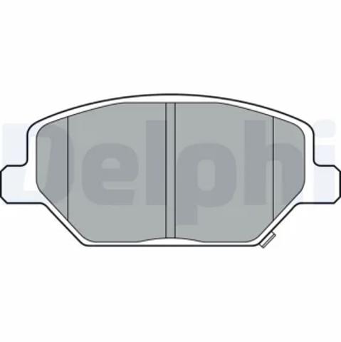 Тормозные колодки LP3371 DELPHI