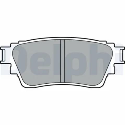 Колодки тормозные дисковые комплект LP3408 DELPHI