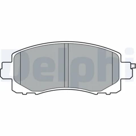 Колодки тормозные дисковые комплект LP3411 DELPHI