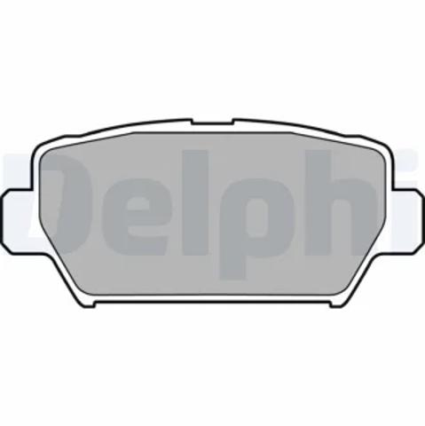Задние тормозные колодки LP3433 DELPHI