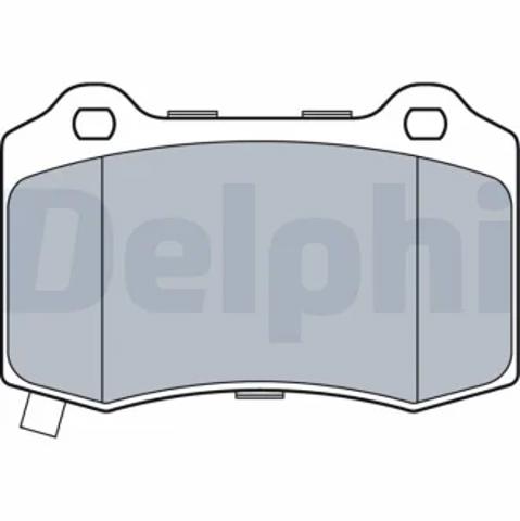 Колодки на тормоз задний дисковый LP3547 DELPHI