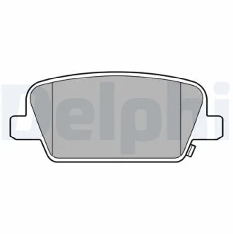 Колодки тормозные дисковые комплект LP3554 DELPHI