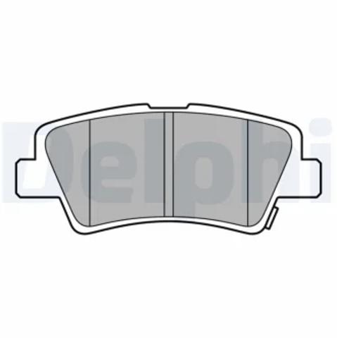 Задние тормозные колодки LP3587 DELPHI