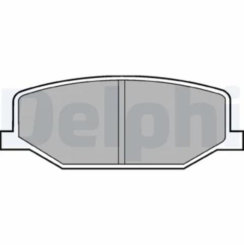 Передние тормозные колодки LP527 DELPHI