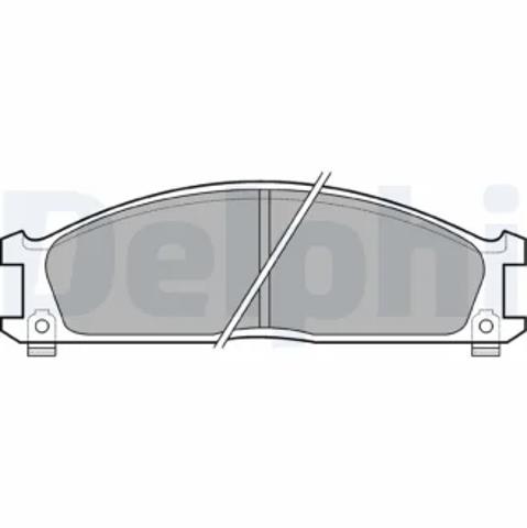 Колодки тормозные дисковые комплект LP543 DELPHI