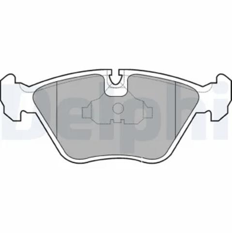 Колодки тормозные передние дисковые LP602 DELPHI