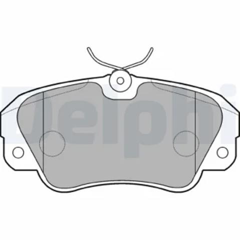 Колодки тормозные LP848 DELPHI