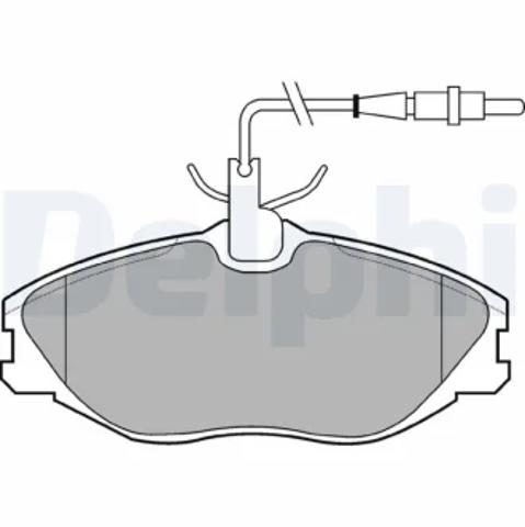 Тормозные колодки LP986 DELPHI