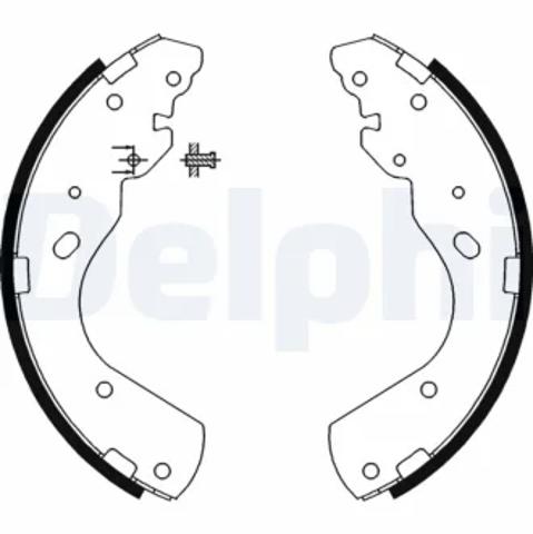 LS1897 DELPHI Задние барабанные колодки купить в Черкассы